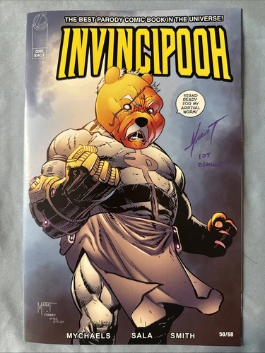 Do You Pooh: Invincipooh Invincible #61 Homage Trade #50/60 Custom Mychaels Sig