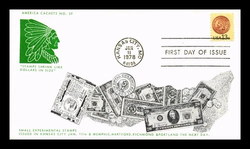 US COVER INDIAN HEAD PENNY FIRST DAY ISSUE SCOTT 1734 AMERICA CACHETS NO 59