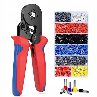1200 teilig Set Crimpzange Aderendhülsenzange Presszange 0,25-10mm² Kabelschuhe