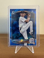 2025 Bowman Draft Sapphire Caleb Leys 1st Sapphire Base Tigers #BDC-195