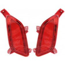 For Hyundai Veloster Rear Reflector 2012-2017 Pair Driver and Passenger w/Turbo