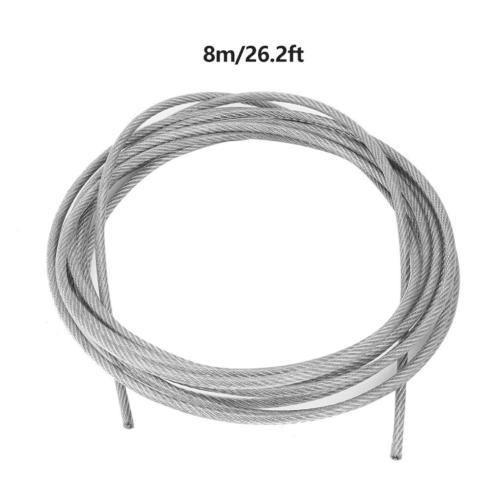 Outdoor Clothesline Clothesline Wire Heavy Duty With Turnbuckle And Hooks (8m)♡