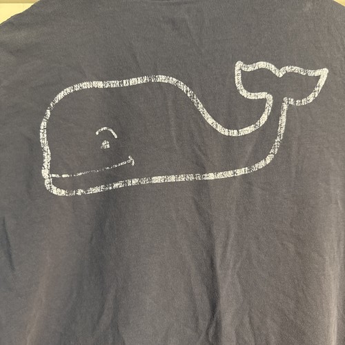 Vineyard Vines Blue Graphic Print Whale T-Shirt Boy's Medium - Picture 5 of 5