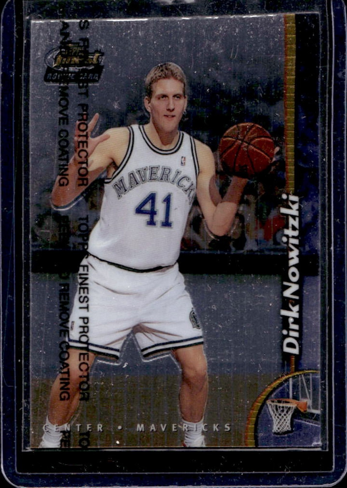 1998-99 Finest Dirk Nowitzki RC W/ Coating Rookie #234 Mavericks