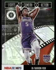 2019-20 Hoops #3 De'Aaron Fox Lights Camera Action Holo