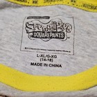 SpongeBob SquarePants Youth L-XL (14-18) #Selfie Graphic Gray/Yellow T-Shirt — photo 3