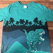 hanna andersson 130 boys sz 8 short sleeve t shirt   Dinosaur