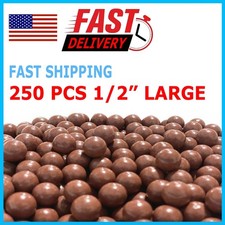 250 QTY - Biodegradable Slingshot Ammo 1/2" Inch Precision Hard Clay Balls