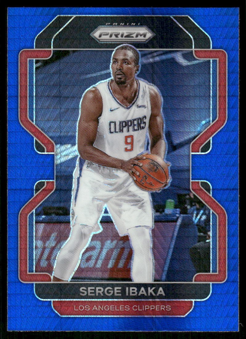 2021-22 Panini Prizm #18 Serge Ibaka Hyper Blue SSP