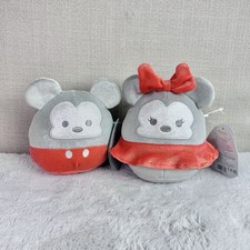 Squishmallow Disney Silver Mickey  Minnie Mouse 5" Plush NEW Special Edition