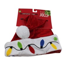 23873 - Light Up Santa Hat w/ Lights Pod 2-57
