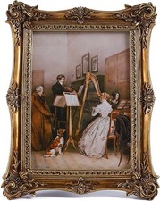 SIKOO Vintage Picture Frames 4x6 Antique Ornate Picture Frame Tabletop and Wall