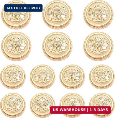 14 Pcs Gold Buttons for Blazer,Gold Buttons Clothing Replacement with 18mm and 2