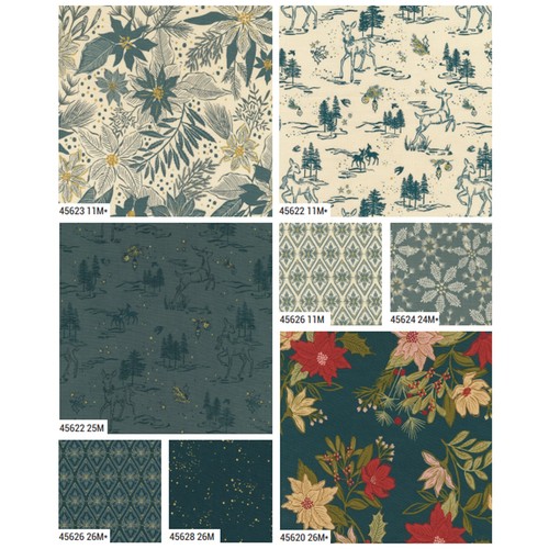 Old World Yuletide Charm Pack by Fancy That Design House for Moda Fabrics - Picture 3 of 4