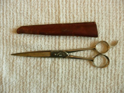 Vintage A. WITTE Cut Co. N.Y. Barber Shears SOLACE No. 74