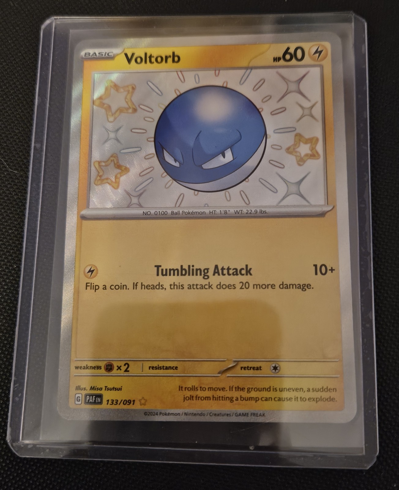 Voltorb 133/091 Sv: Paldean Fates Holo