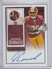 Jamison Crowder 2015 Panini Contenders Rookie Ticket Rc On Card Auto. rookie card picture
