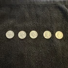 1964 Washington Silver Quarters Nice Condition See Pics Lot of 5