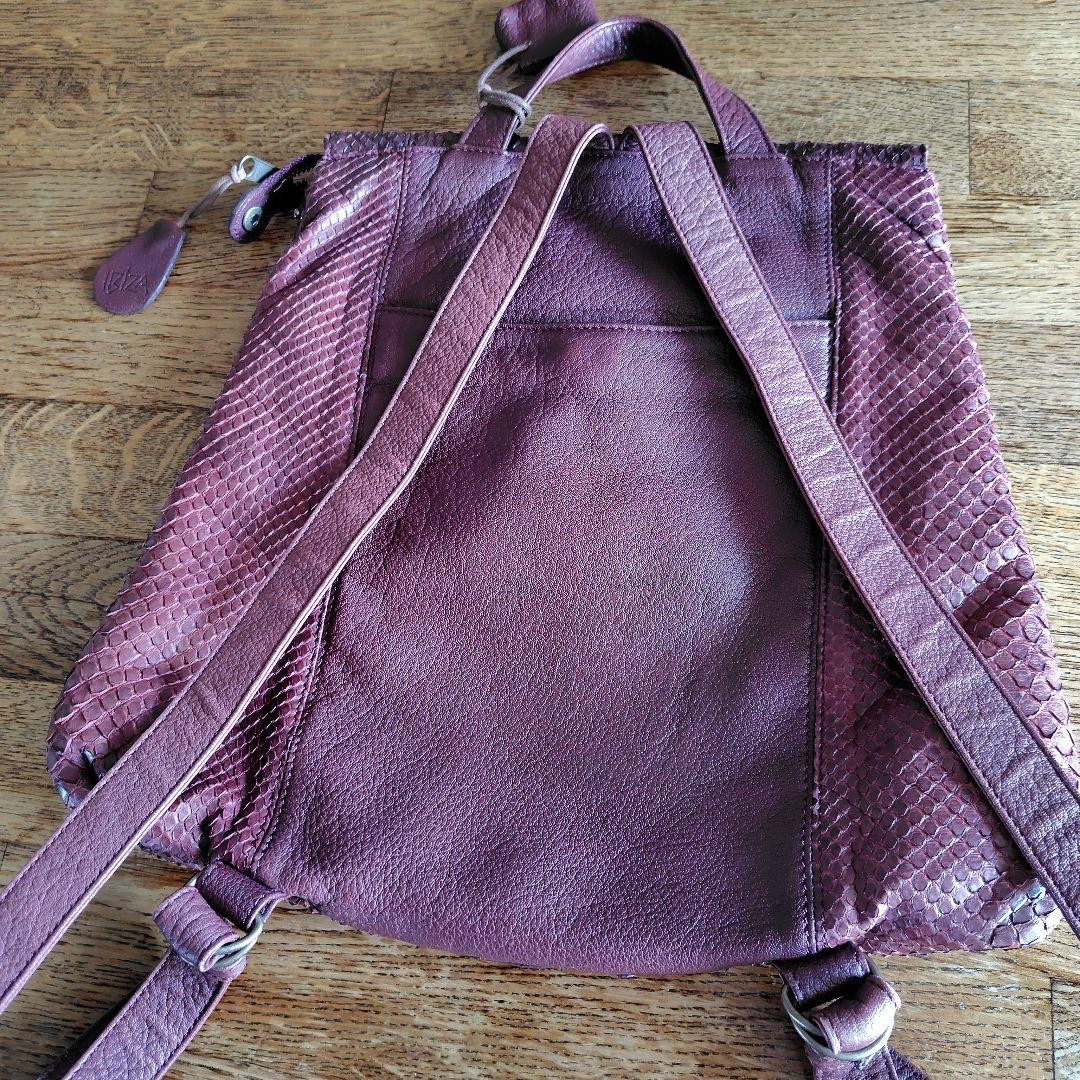 Ibiza Python Exotic Backpack with Charm, Stylish … - image 6