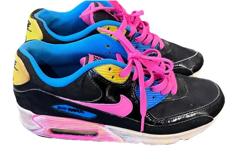 Nike Air Max 90 LTR taglia 7Y sneakers colorate stile anni 90 bambini ragazze 724852 004