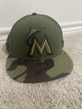 2017 Miami Marlins Memorial Day Hat Size 7 3/8