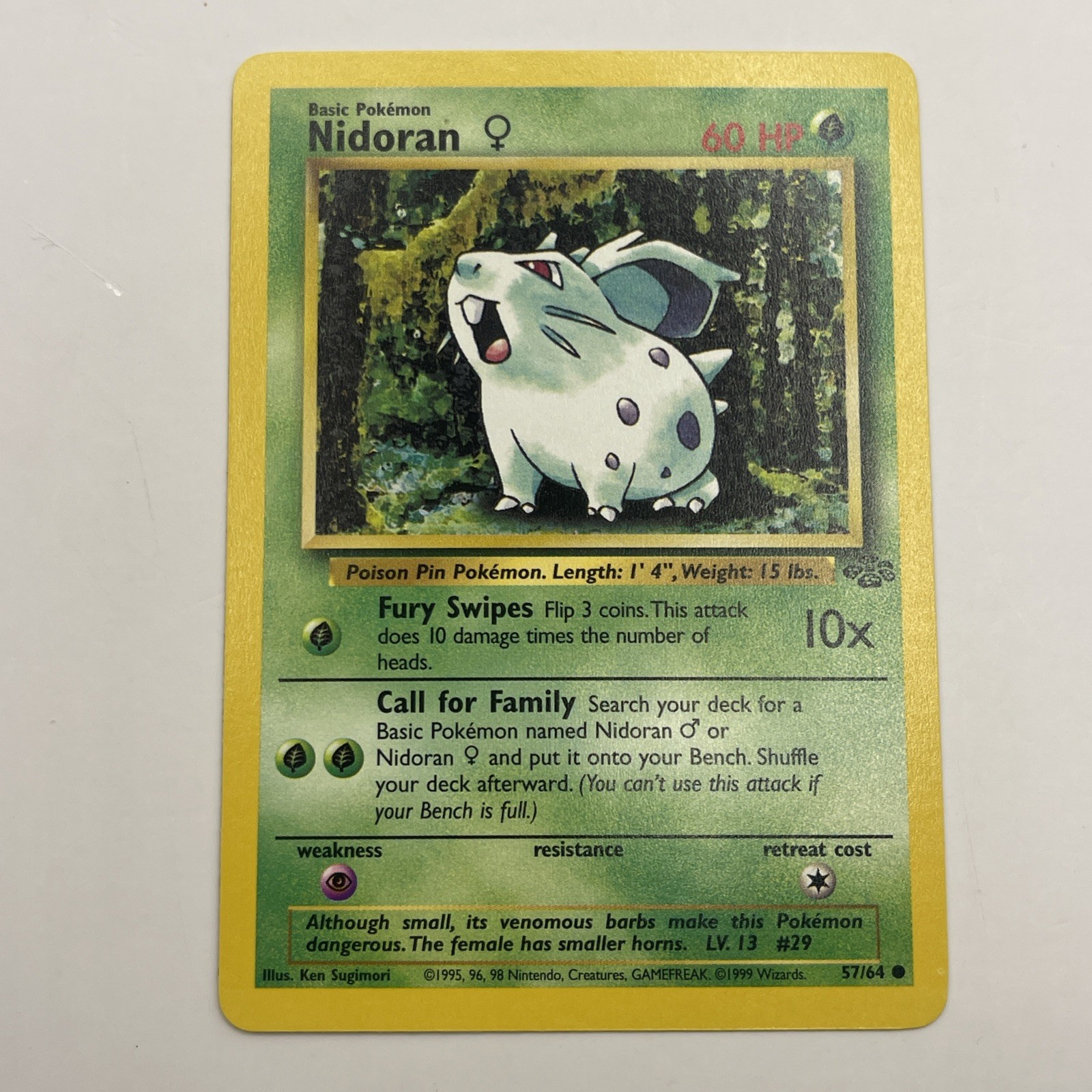NIDORAN - 57/64 - Jungle - Pokemon Card - PL