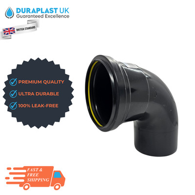 110MM PUSH FIT 90D SS Rohrverschraubungen | Bogenzugang | Schwarz | Portofrei