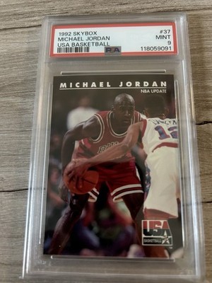 1992 Skybox Michael Jordan USA Dream Team Basketball #37 PSA 9