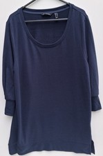 Womens H by Halston navy scoop neck tunic top. Size M
