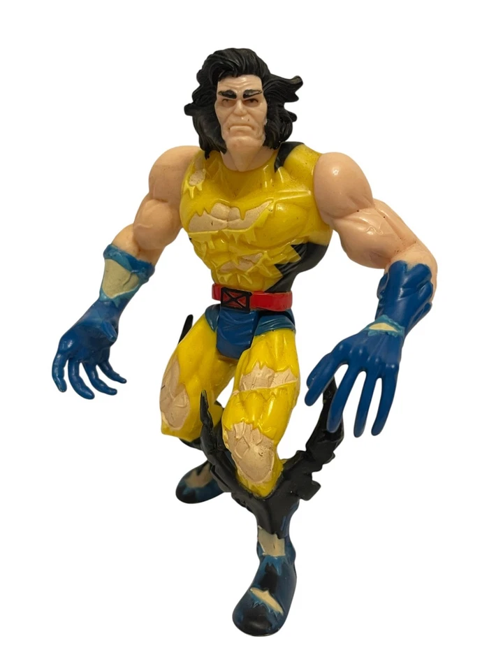 Lote de figuras de 5" ToyBiz X-MEN/X-FORCE de la década de 1990 Wolverine, Psylocke, Quark y Domino Foto 2 de 4