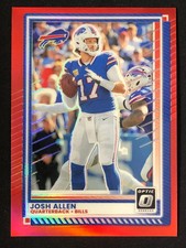 2025 Panini Donruss Optic Red #70 Josh Allen /149 Color Match Bills YT92