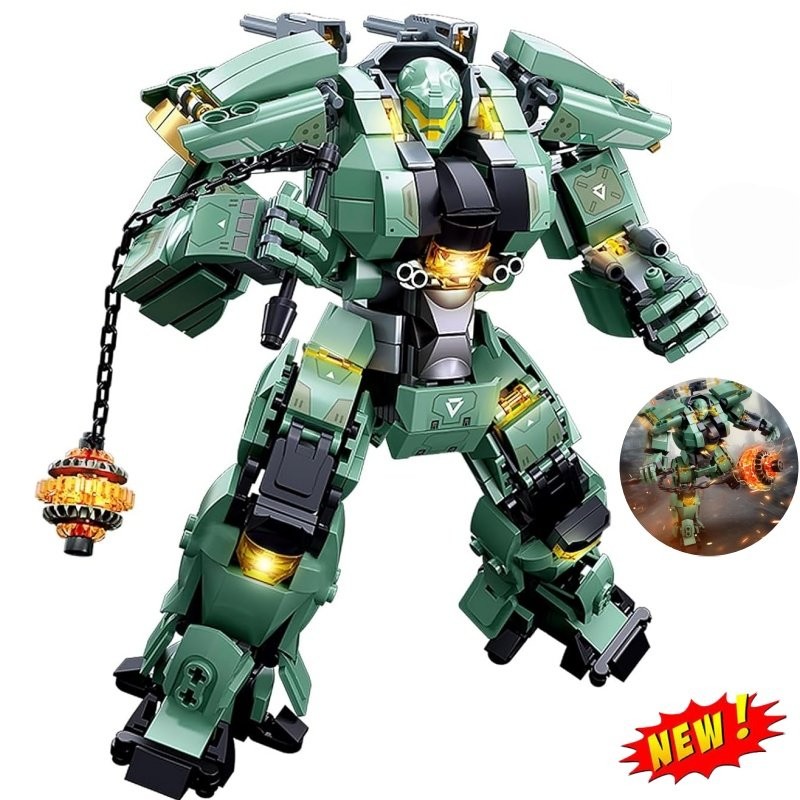 Mech Robot Building Block Sets,Destroy Warrior City Action Mechs Model Kit Toys