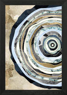 Holzscheibe Abstrakt Gerahmt Wandbild Poster Leinwanddruck Bild