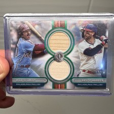 2024 Topps Tribute - Dual Relics Dual Players Bryce Harper, Mike Schmidt # /99