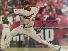 Francisco Liriano Signed Minnesota Twins 8x10 Photo JSA