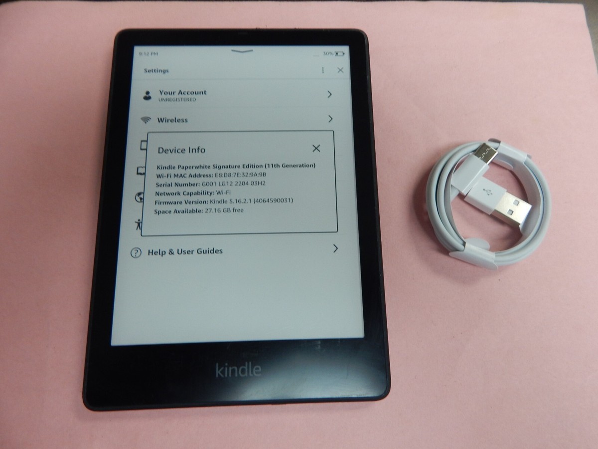Kindle Paperwhite 5 Signature Edition 11th Gen. 32GB Black