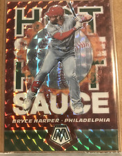 Bryce Harper 2021 Mosaic Baseball Hot Sauce Green Prizm Card #HS3 Phillies