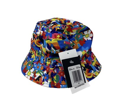 Converse Reversible Bucket Hat White Multi Unisex Canvas One