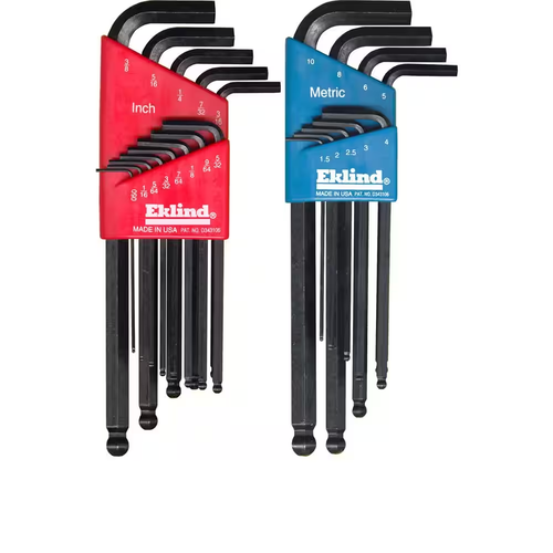 Eklind Combnation Ball-Hex-L Key Set 0.050 to 3/8 and Size 1.5 mm to 10 mm 22 pc - Picture 12 of 12