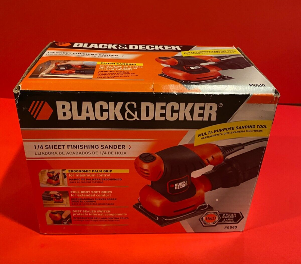 Black & Decker FS540 ¼ Sheet Finishing Sander with Coarse Grit Sandpaper