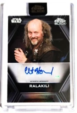 2022 Star Wars Chrome Black Ralakili AB-CH Auto Autograph Clint Howard Sealed