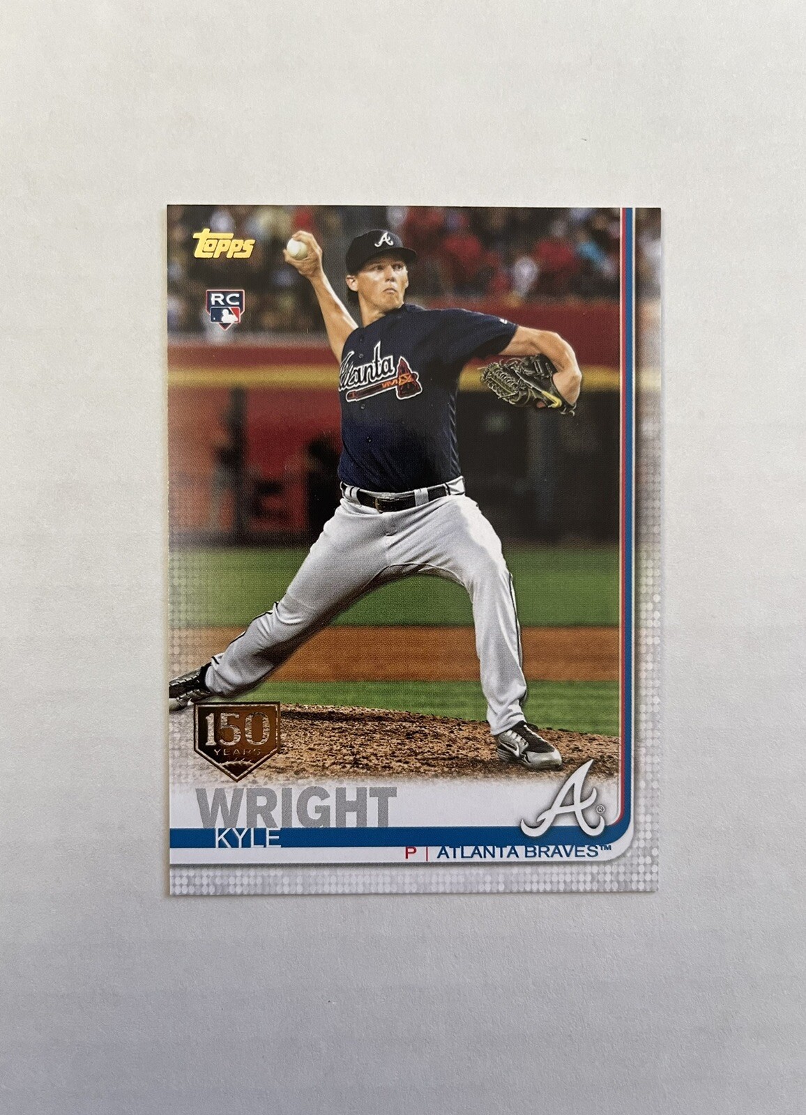 2019 Topps Series 2 Kyle Wright RC 150th Anniversary #473 Braves