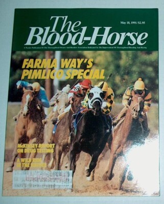 1991 magazine Blood Horse racing  Farma Way Pimlico Special Unbridled Festin