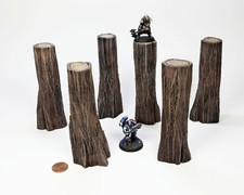 Modular Terrain Tree Trunks (Handmade for Dungeons & Dragons, Pathfinder RPG)