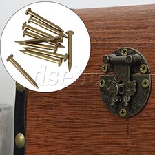 200 Pieces Copper Alloy Nails for Home Furniture Decorative Tool 0.59x0.12inch