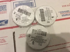 Lot of 3 POWER FIRST 19N751 Electrical Tape, 7 mil, 3/4" x 66 ft., White