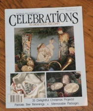 Vtg 1991 Christmas Celebtations To Cross Stitch And Craft - Leisure Arts Pub