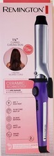Remington 1 1/4" Ceramic Clipped Curling Iron, Relaxed Curls, New, Purple