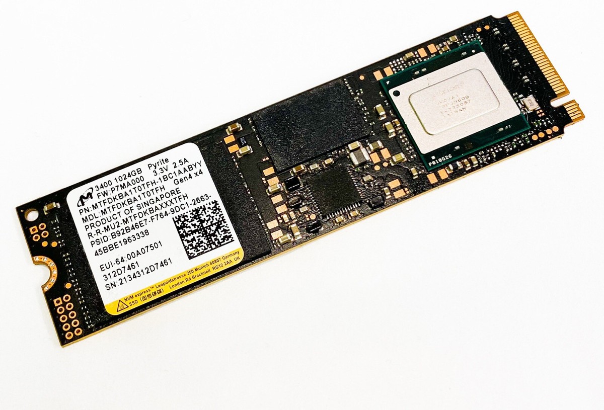 内蔵型SSD Micron MTFDKBA1T0QGN 1TB NVMe SSD Amazon.com: Micron SSD 1TB 3400 M.2 2280 NVMe PCIe 4.0 Gen4