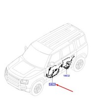 LAND ROVER DEFENDER L663 Front Right Door Wiring LHD LR171647 NEW GENUINE